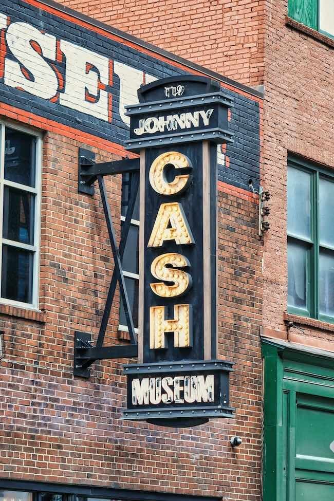 Johnny Cash Museum in Downtown Nashville, Tennessee