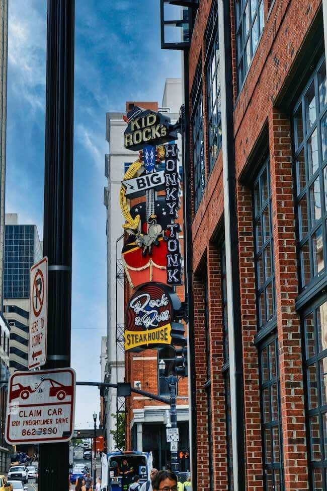 Kid Rock's Rock and Roll Steakhouse in Downtown Nashville, Tennessee