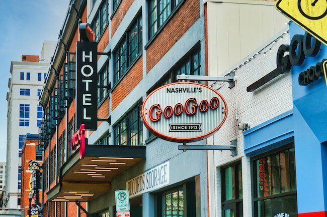 GooGoo Chocolate Co in Downtown Nashville, Tennessee
