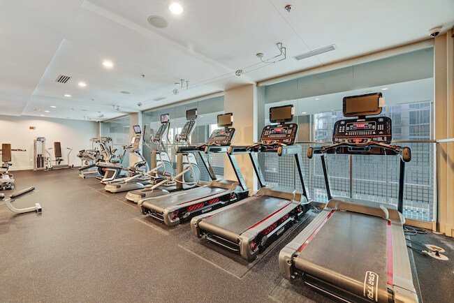Gym & Exercise Equipment at The Encore Condos in Downtown Nashville, Tennessee