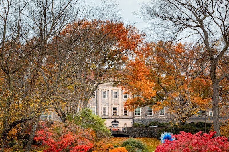 Autumn View of Cheekwood Estate in West Meade