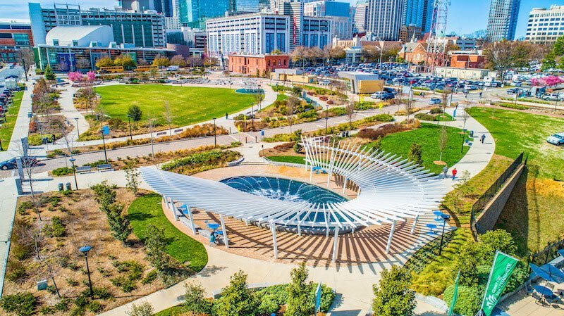 First Ward Park in Charlotte NC