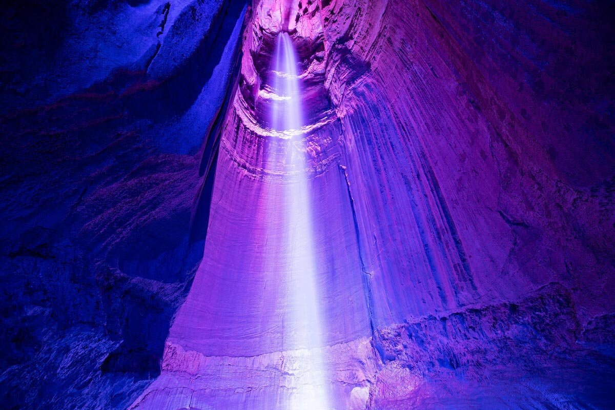 Ruby Falls Lightshow in Tennessee