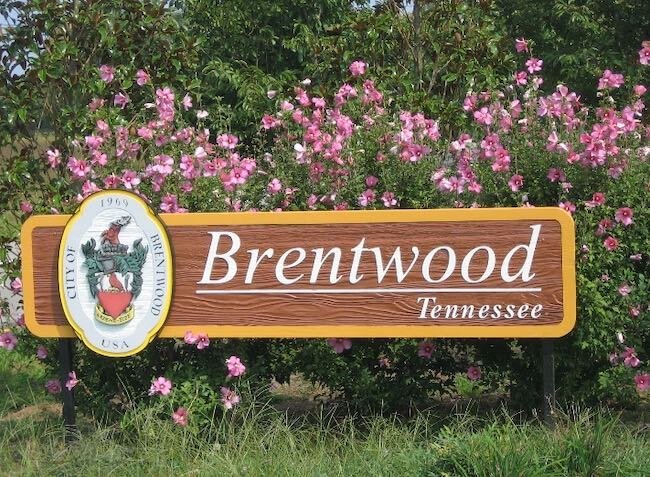 City of Brentwood Tennessee Sign in Brentwood, Tennessee