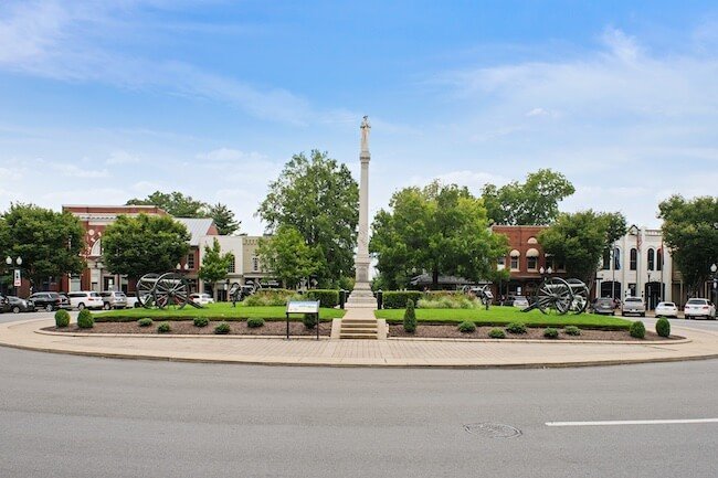 Confederate Monument in Downtown Franklin, Tennessee
