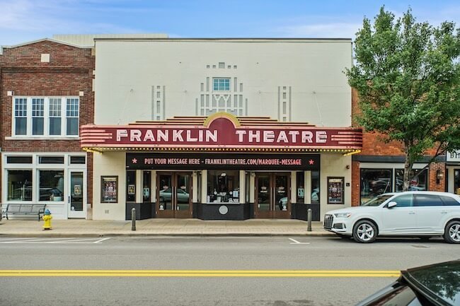 Franklin Theatre in Downtown Franklin, Tennessee