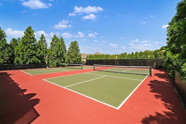 Outdoor Tennis Courts at Fairvue Plantation, Gallatin, Tennessee