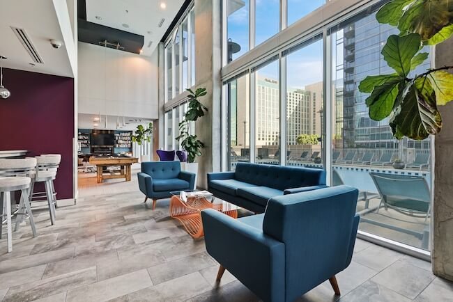 Indoor Sitting Area in The Encore, Downtown Nashville, Tennessee