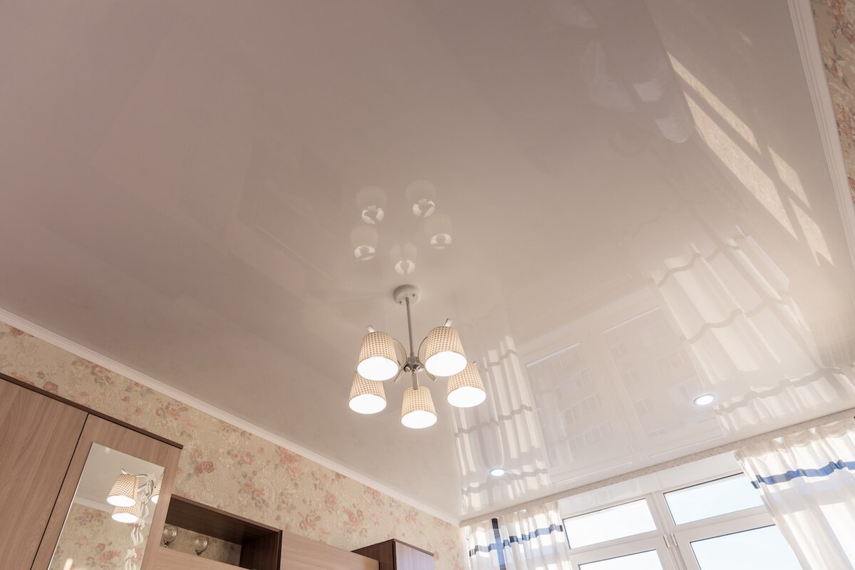 A White Glossy Ceiling