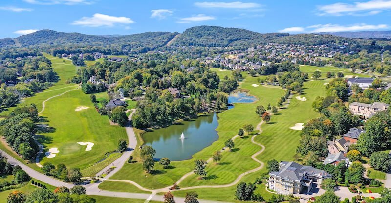 Aerial View of The Governors Club in Brentwood, TN