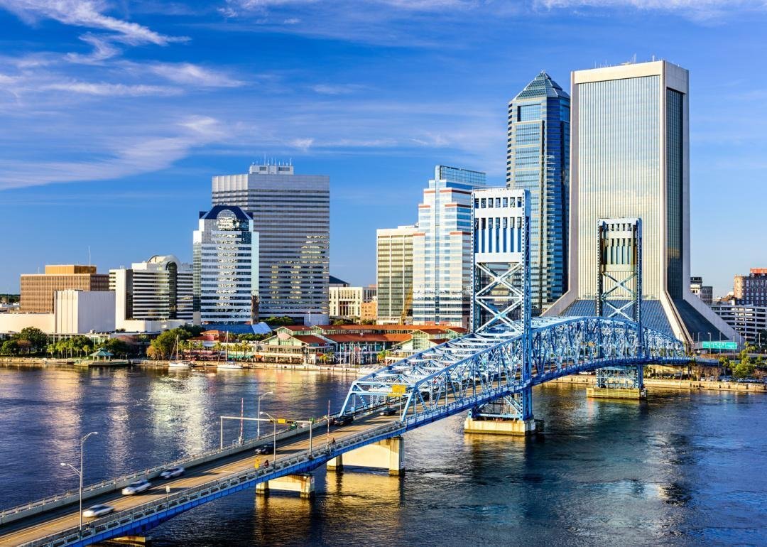 Jacksonville, Florida, skyline across the St. Johns River.