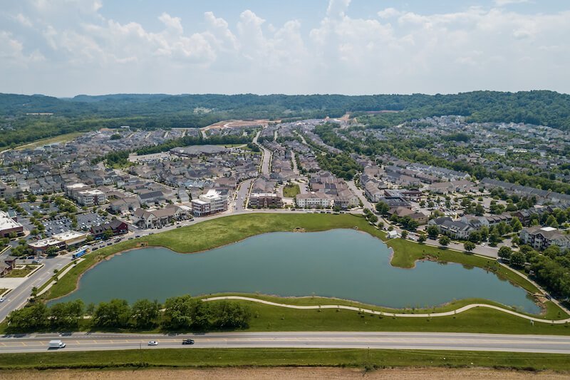 Aerial View of Westhaven Town Center